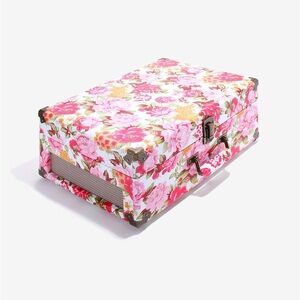 Limited Edition Crosley Keepsake Portable Turntable - Pink Floral